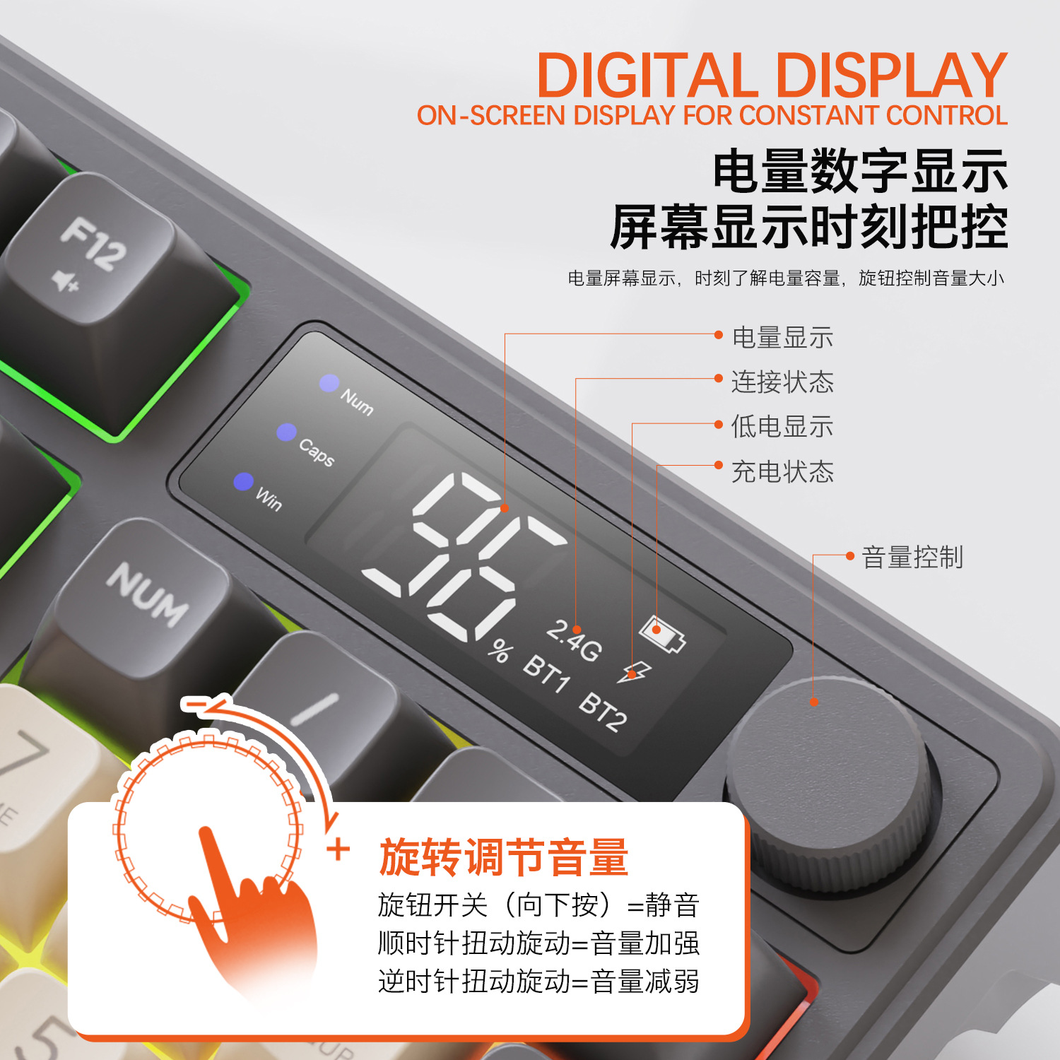 Hot Free Wolf T96 Wireless Dua - Gaming Keyboard Wireless ulasan dan harga
