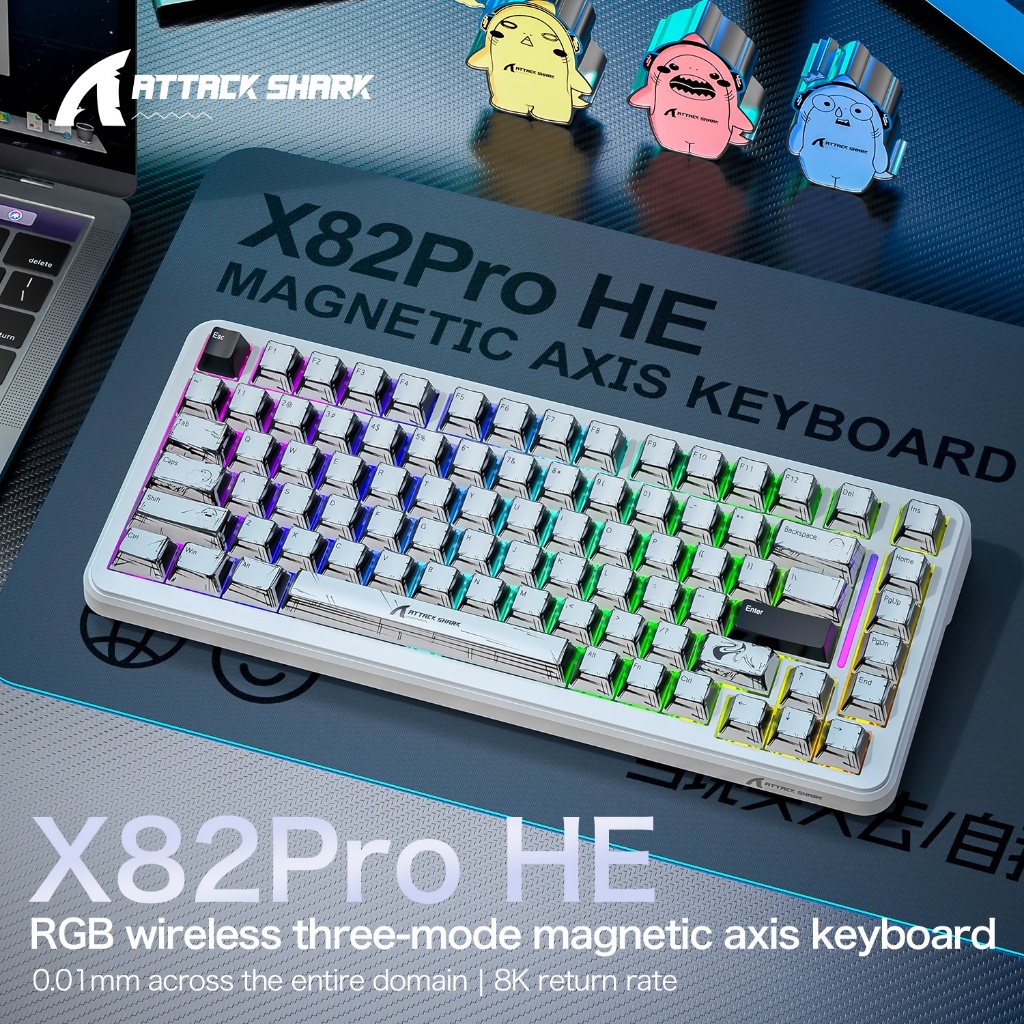 ATTACK SHARK X82Pro HE Wireles - Gaming Keyboard Expensive ulasan dan harga