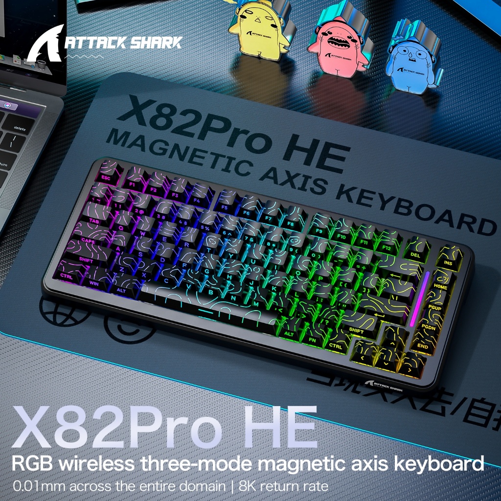 ATTACK SHARK X82Pro HE Wireles - Gaming Keyboard Expensive ulasan dan harga