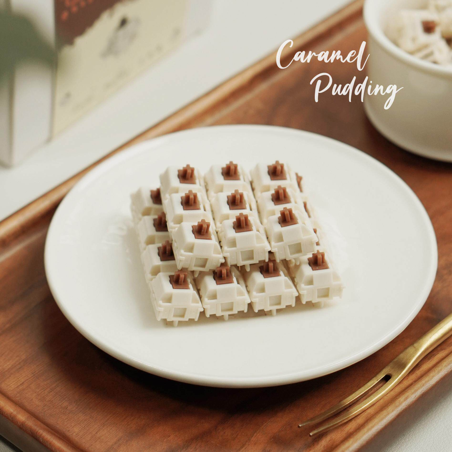 HMX Caramel Pudding V2 Switch  - Gaming Keyboard Thocky ulasan dan harga