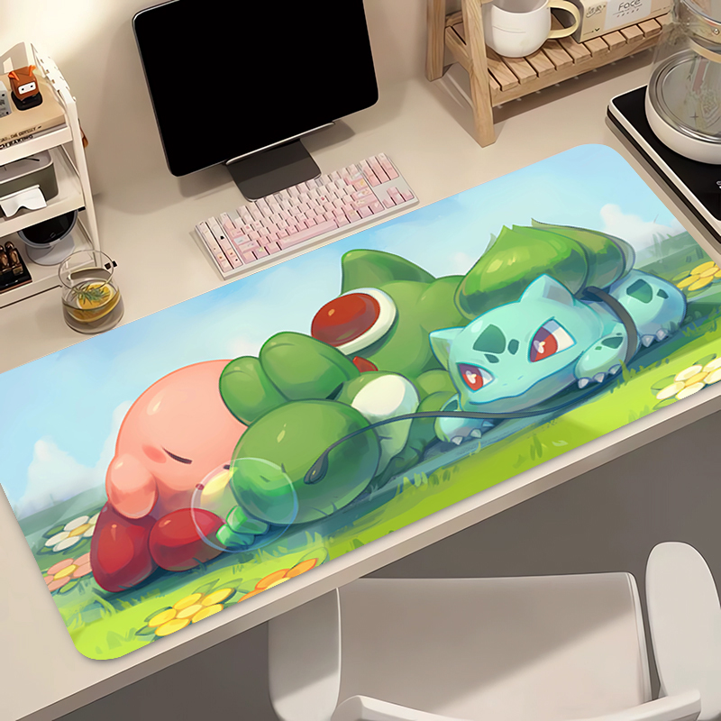 Anime Mouse Pad Pokemon Bulbas - Gaming Keyboard Theme ulasan dan harga
