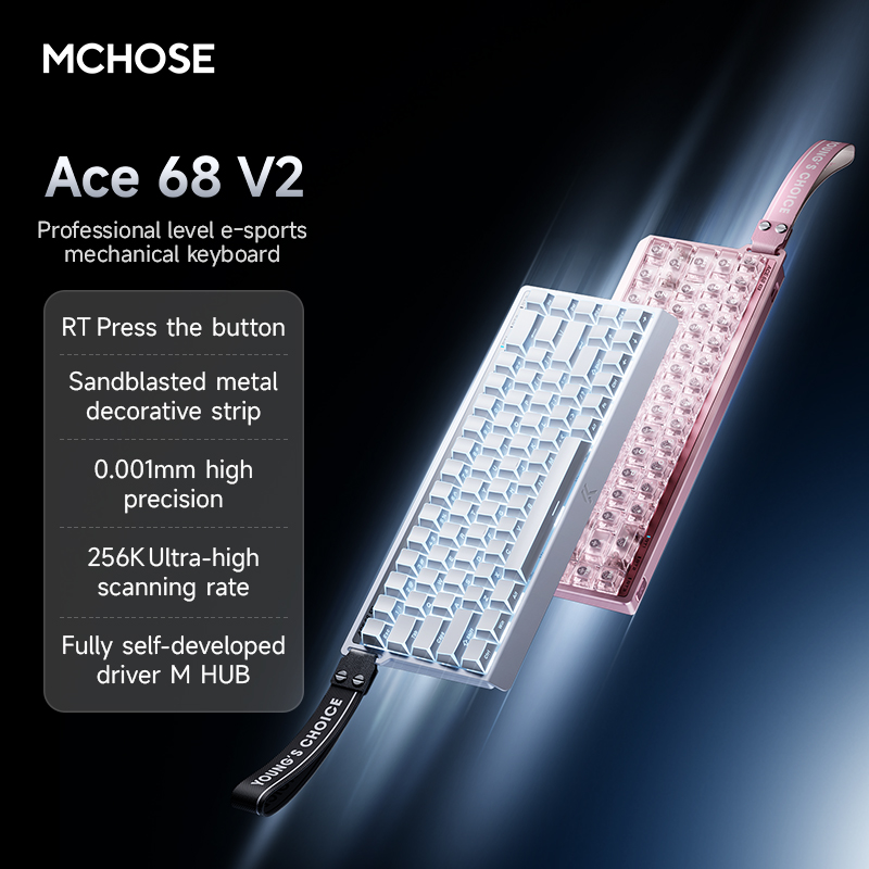 MCHOSE ACE68 V2 Gaming Keyboar - Gaming Keyboard Expensive ulasan dan harga