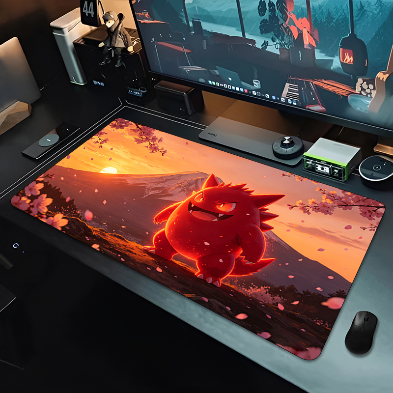 Mouse Pads Anime Pokemon Genga - Gaming Keyboard Higround ulasan dan harga