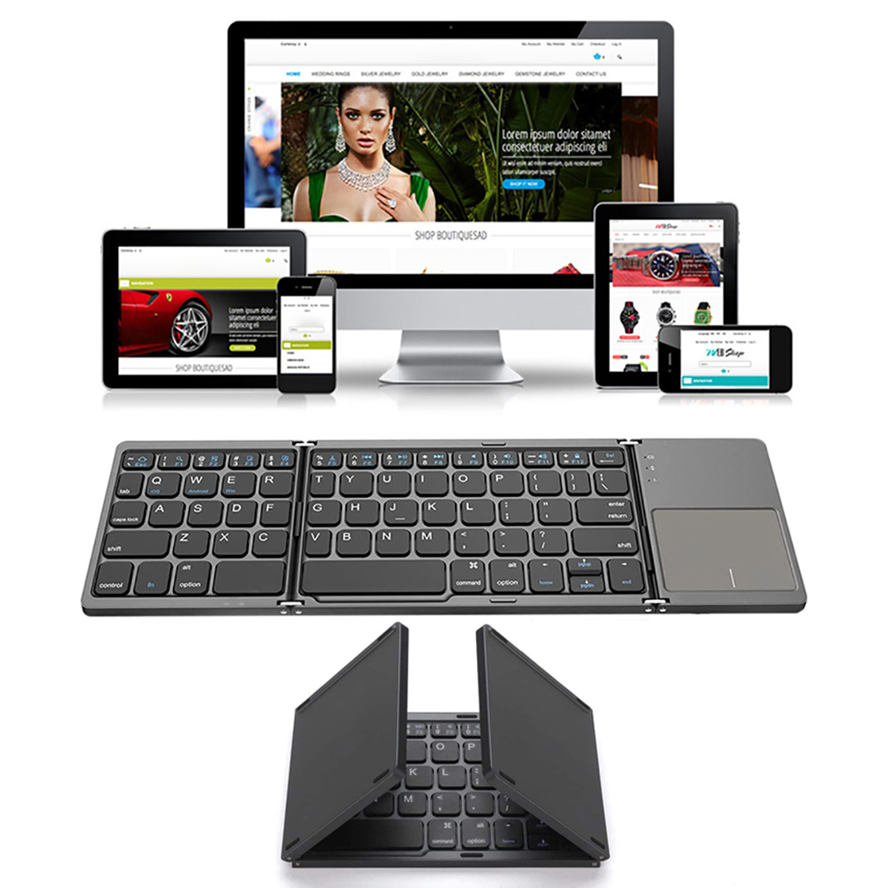 Portable Foldable Folding Keyb - Gaming Keyboard Budget ulasan dan harga