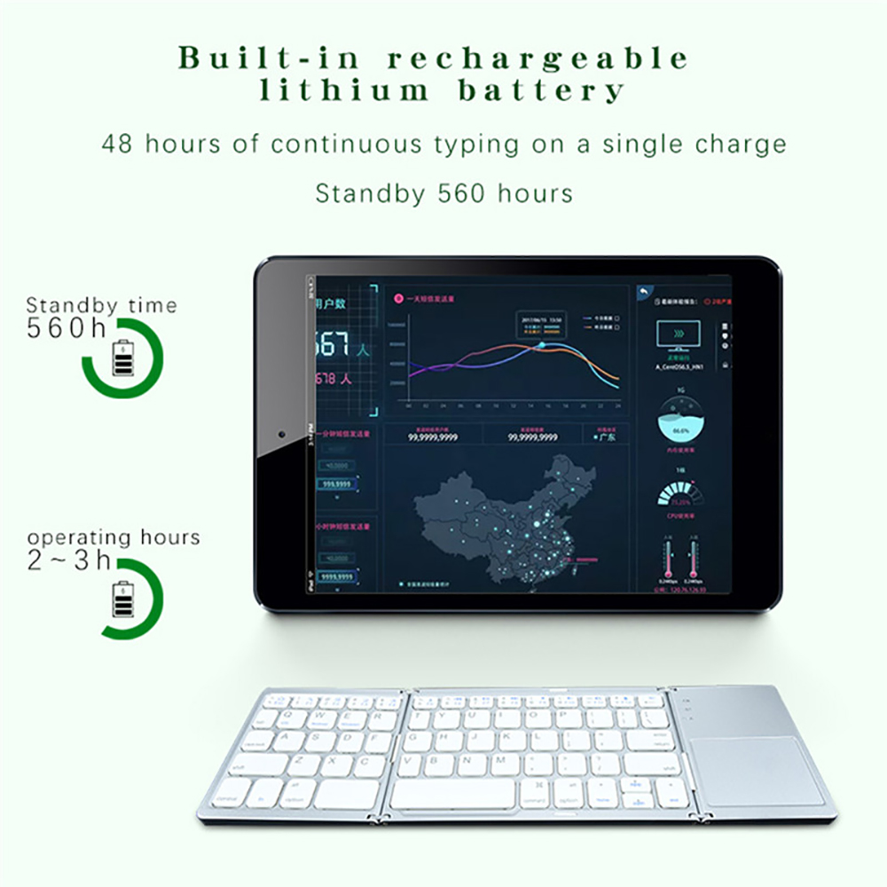 Portable Foldable Folding Keyb - Gaming Keyboard Budget ulasan dan harga