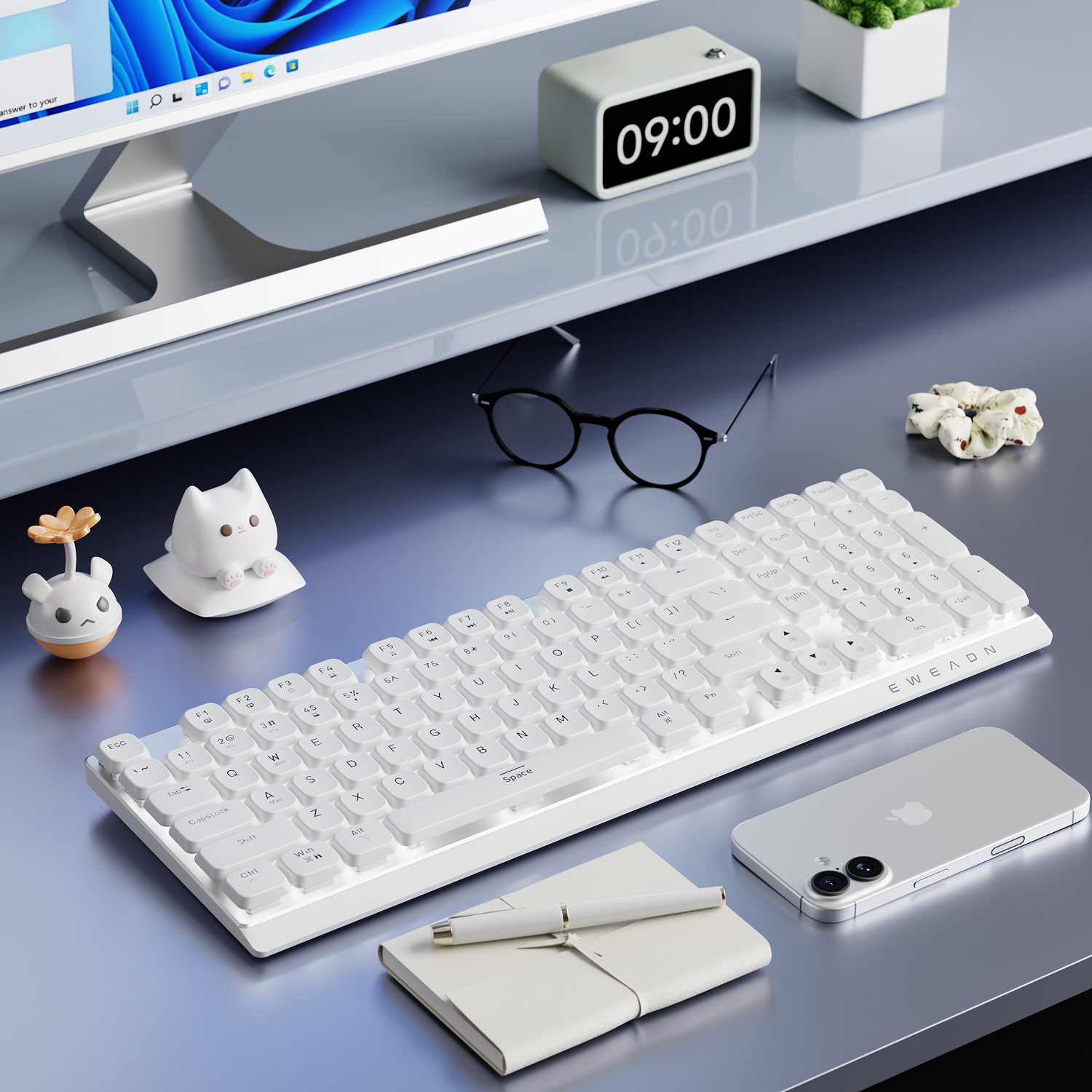 EWEADN Wireless Low-Profile Me - Gaming Keyboard Wireless ulasan dan harga
