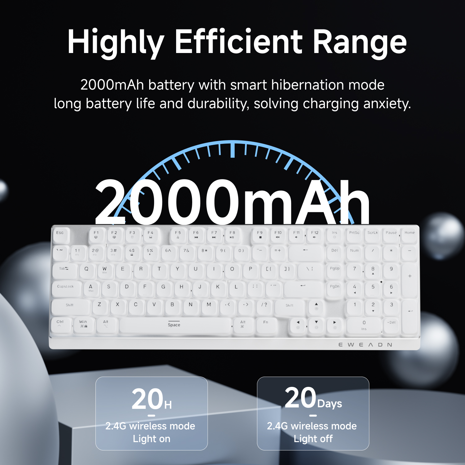 EWEADN Wireless Low-Profile Me - Gaming Keyboard Wireless ulasan dan harga