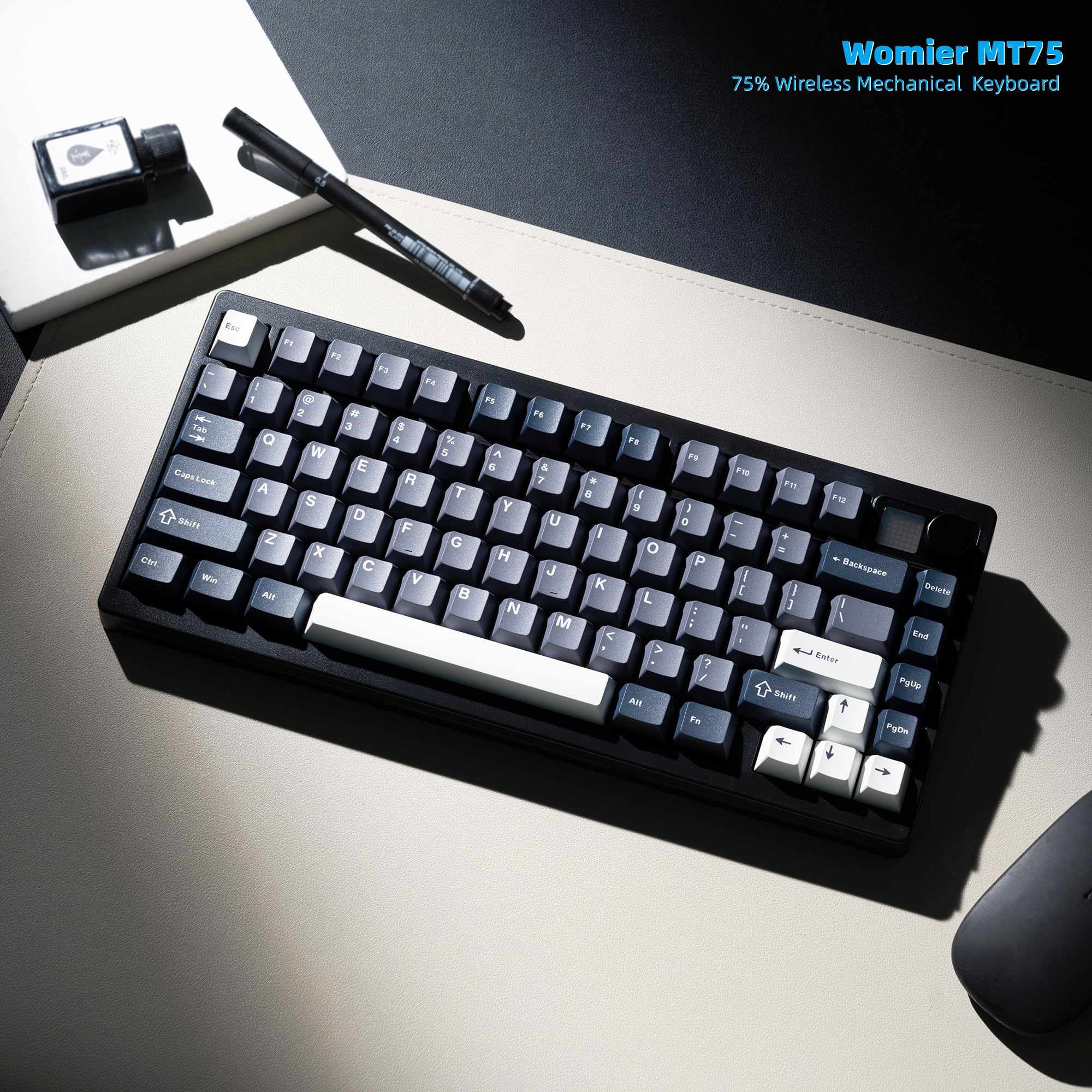 Womier MT75 Wireless Mechanica - Gaming Keyboard Thocky ulasan dan harga