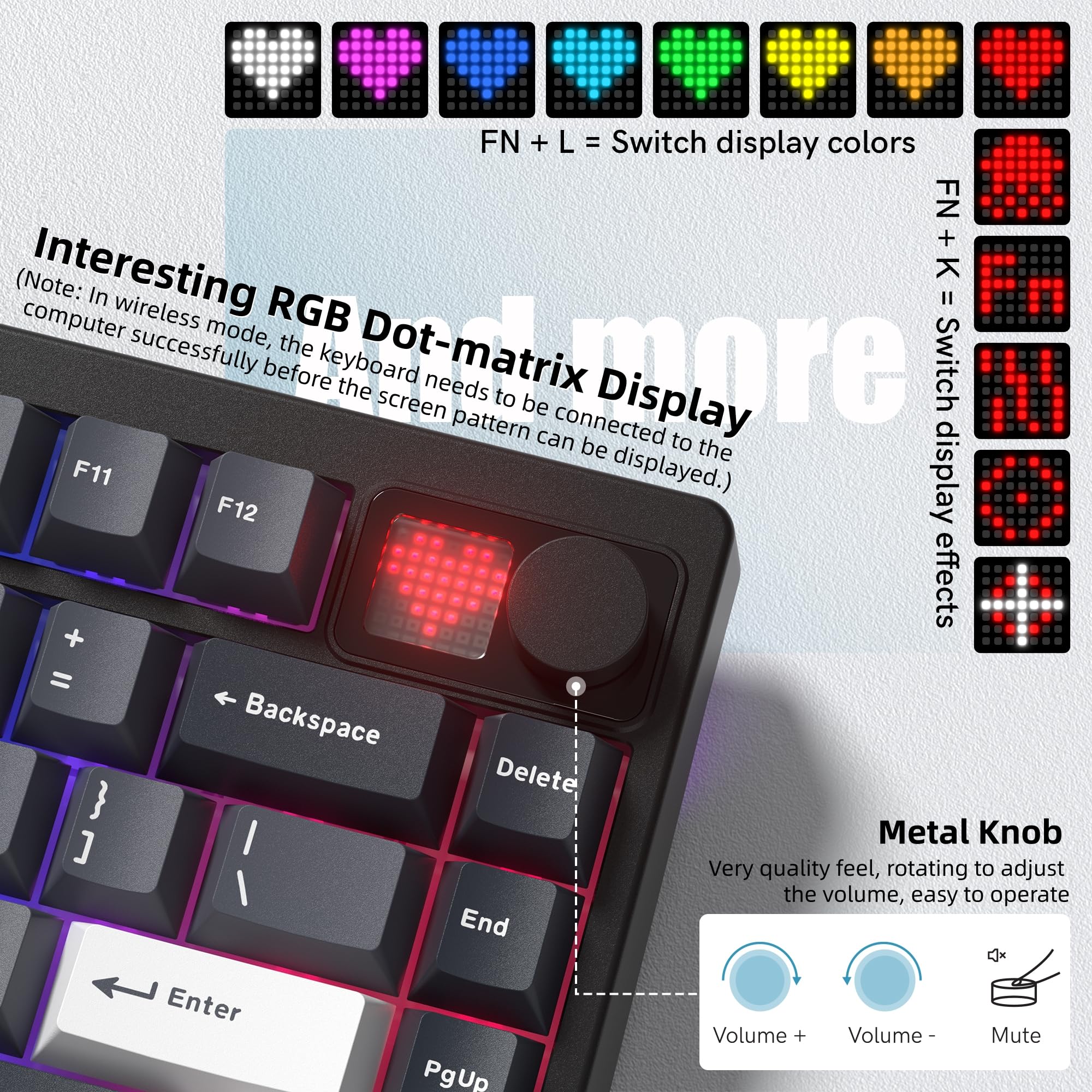 Womier MT75 Wireless Mechanica - Gaming Keyboard Thocky ulasan dan harga