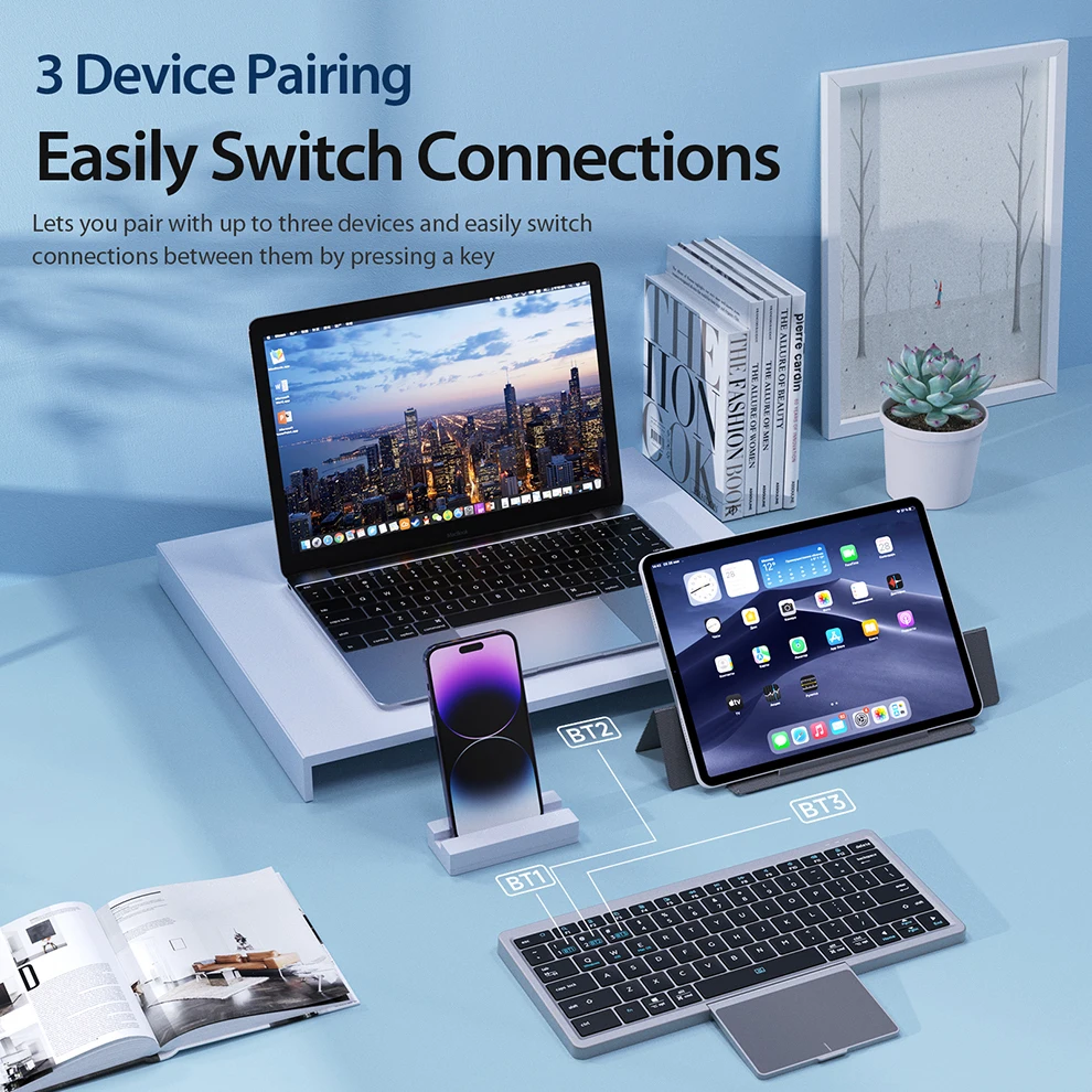 Bluetooth Keyboard Folding Key - Gaming Keyboard Budget ulasan dan harga
