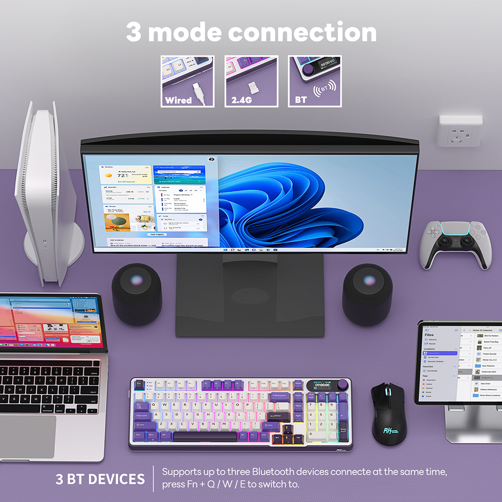 RK ROYAL KLUDGE S98 Wireless G - Gaming Keyboard Budget ulasan dan harga