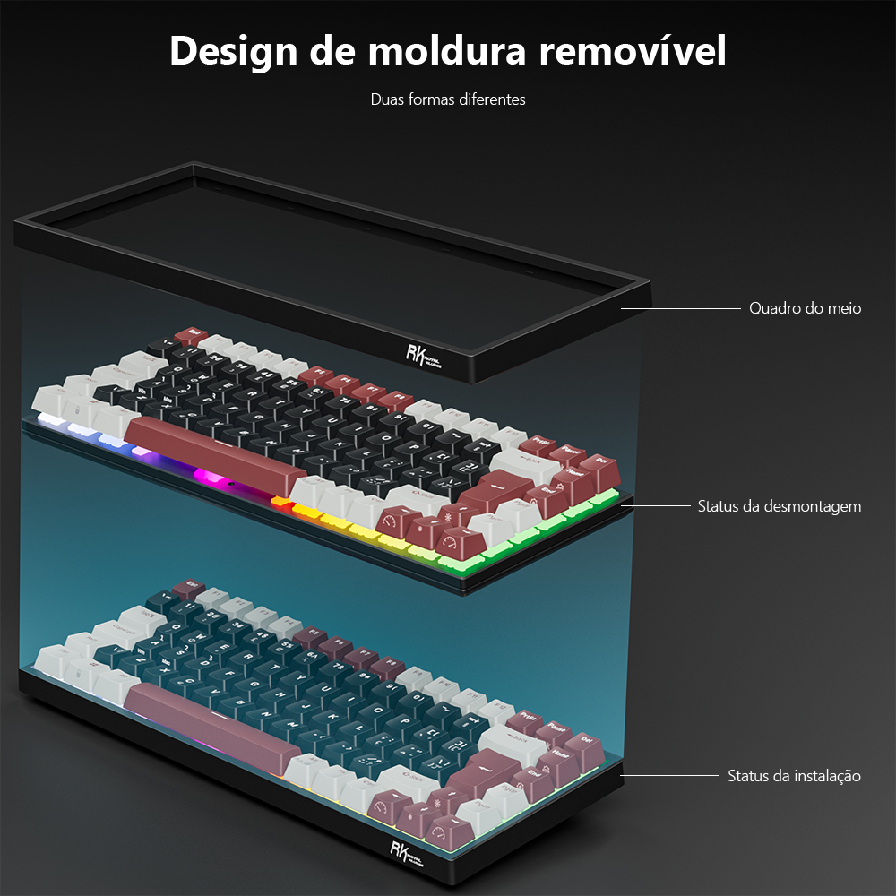 RK84 RK ROYAL KLUDGE Brazilian - Gaming Keyboard Budget ulasan dan harga