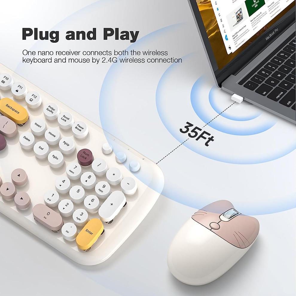 MOFII Wireless Keyboard and Mo - Gaming Keyboard Budget ulasan dan harga