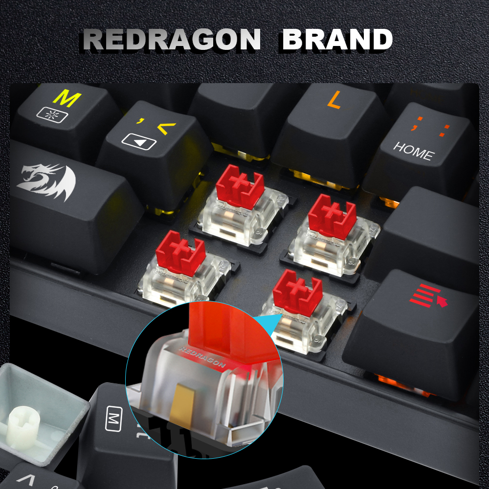 REDRAGON SMD RGB MX switch 3Pi - Keyboard Gaming Blue Switch ulasan dan harga