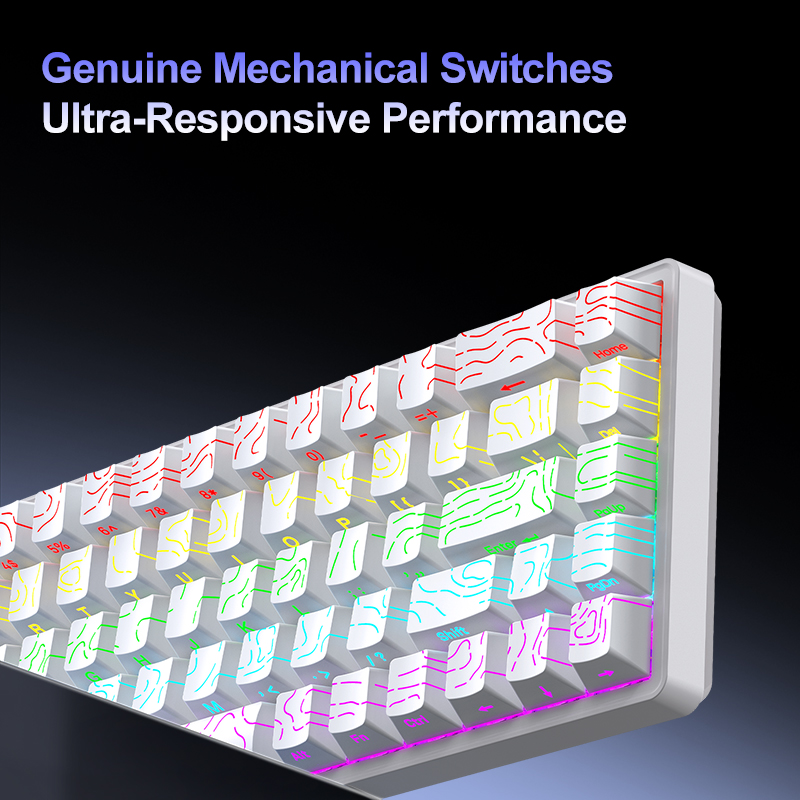 A68 Mini Mechanical Keyboard,A - Gaming Keyboard Budget ulasan dan harga