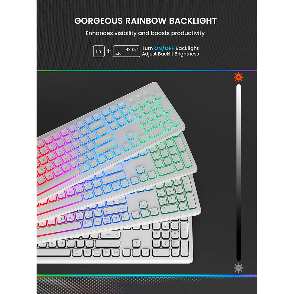 Backlit Wireless Keyboard and  - Gaming Keyboard That Is Quiet ulasan dan harga