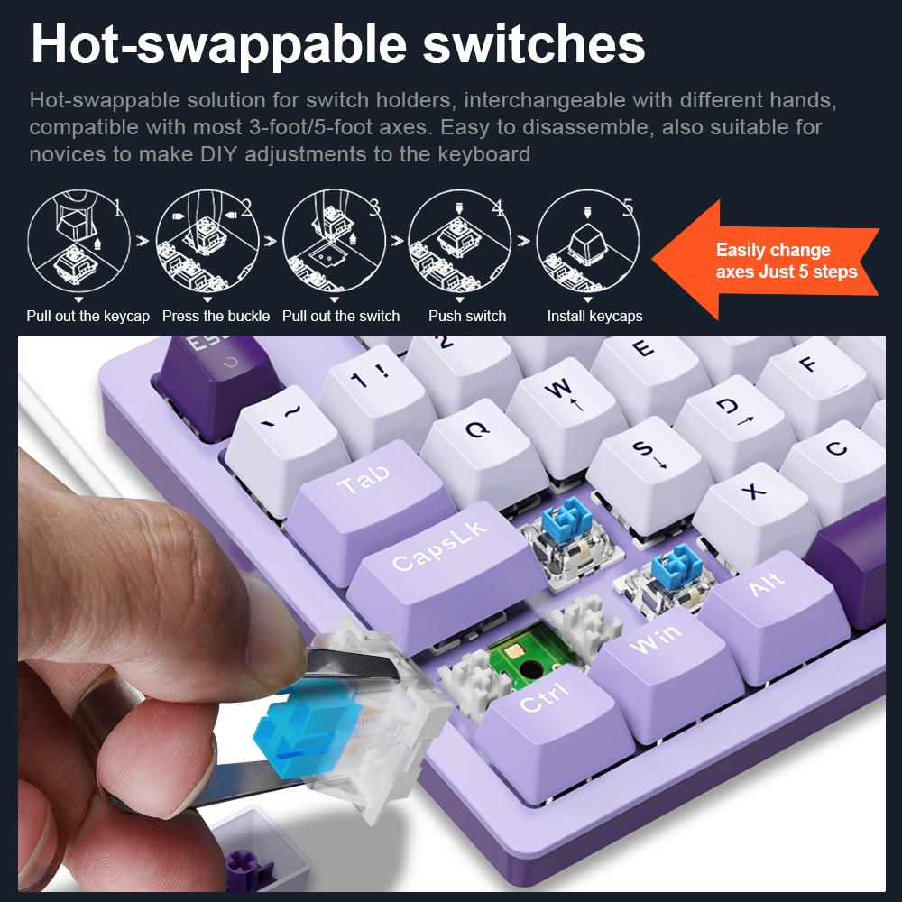 E-YOOSO Z94 USB Mechanical Gam - Gaming Keyboard E Yooso ulasan dan harga